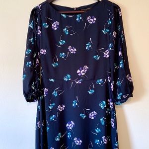 NWT Banana Republic Navy Floral Dress